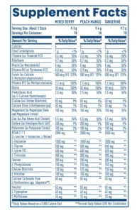 NativePath Hydrate Stick Packs Supplement Facts